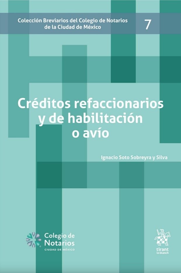 9788411473828.jpg CRÉDITOS REFACCIONARIOS Y DE HABILITACIÓN O AVÍO