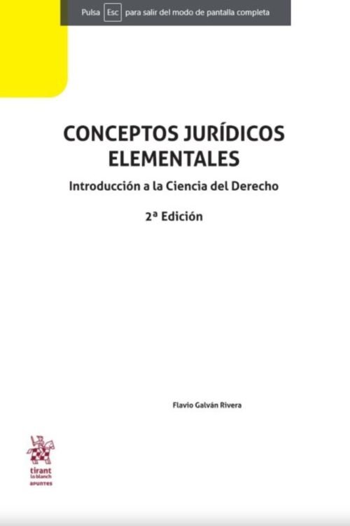 CONCEPTOS JURÍDICOS ELEMENTALES