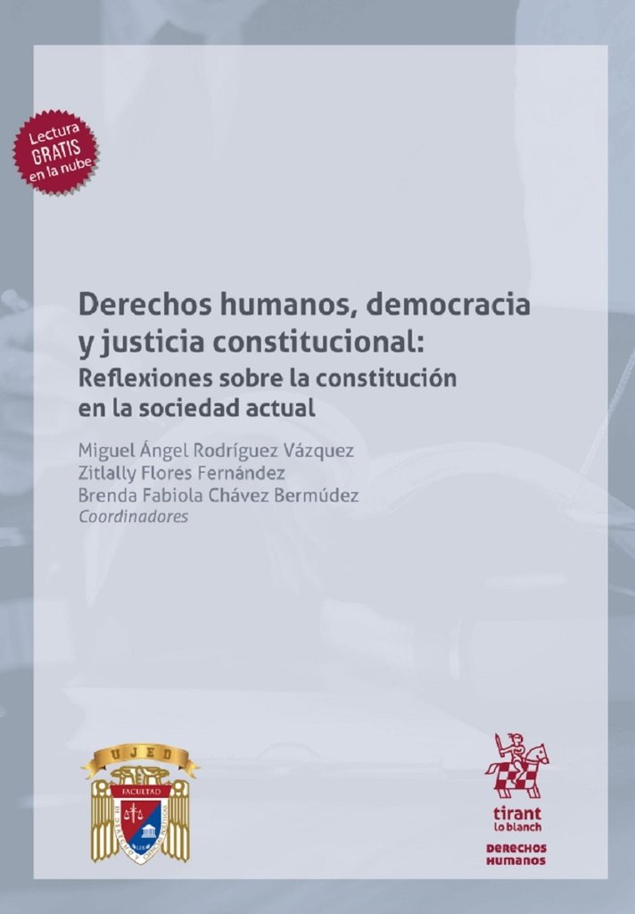 9788411971287.jpg DERECHOS HUMANOS DEMOCRACIA Y JUSTICIA CONSTITUCIONAL REFLEXIONES SOBRE LA CONSTITUCION EN LA SOCIE