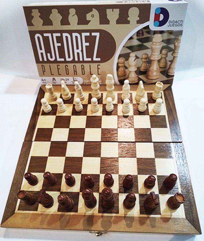 AJEDREZ 30 X 30 DE LUJO DE MADERA