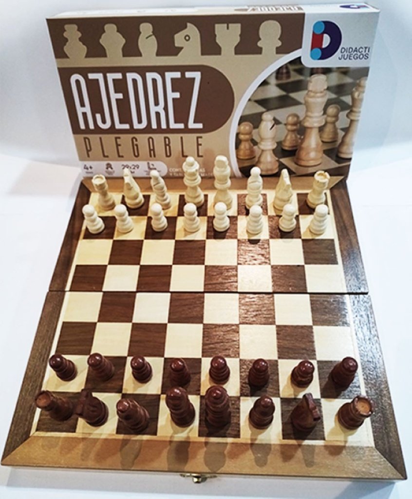 AJEDREZ 30 X 30 DE LUJO DE MADERA