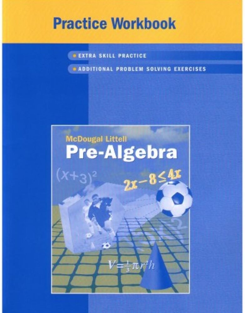 MCDOUGAL PRE-ALGEBRA WB